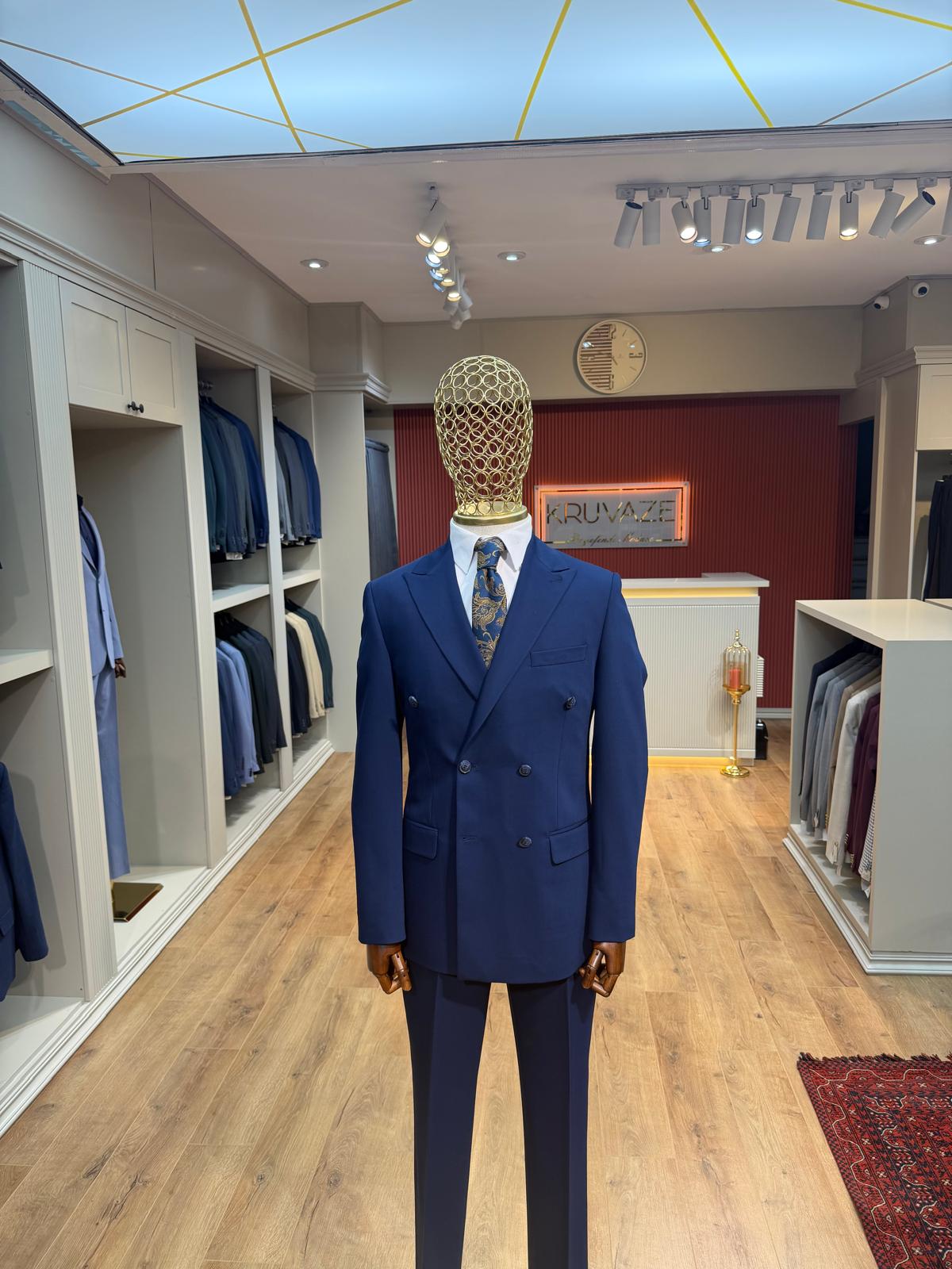 Açık Lacivert Kruvaze Takım